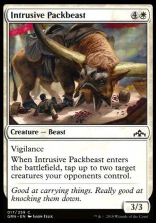 Intrusive Packbeast (Guilds of Ravnica) Trading Card