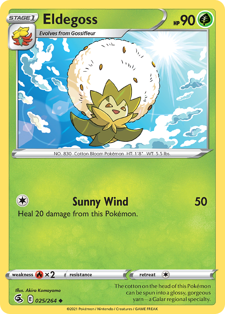 Eldegoss (25/264) - Fusion Strike Pokémon Card