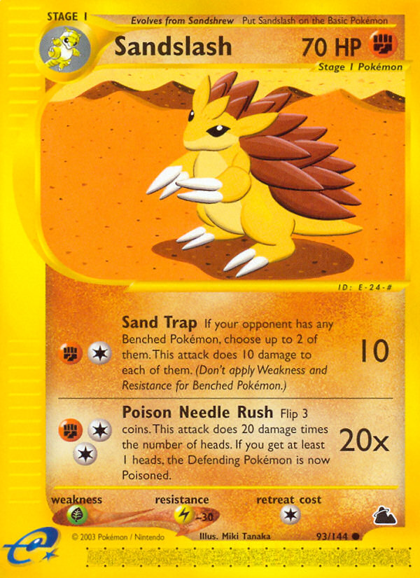 Sandslash (93/144) - Skyridge Pokémon Card