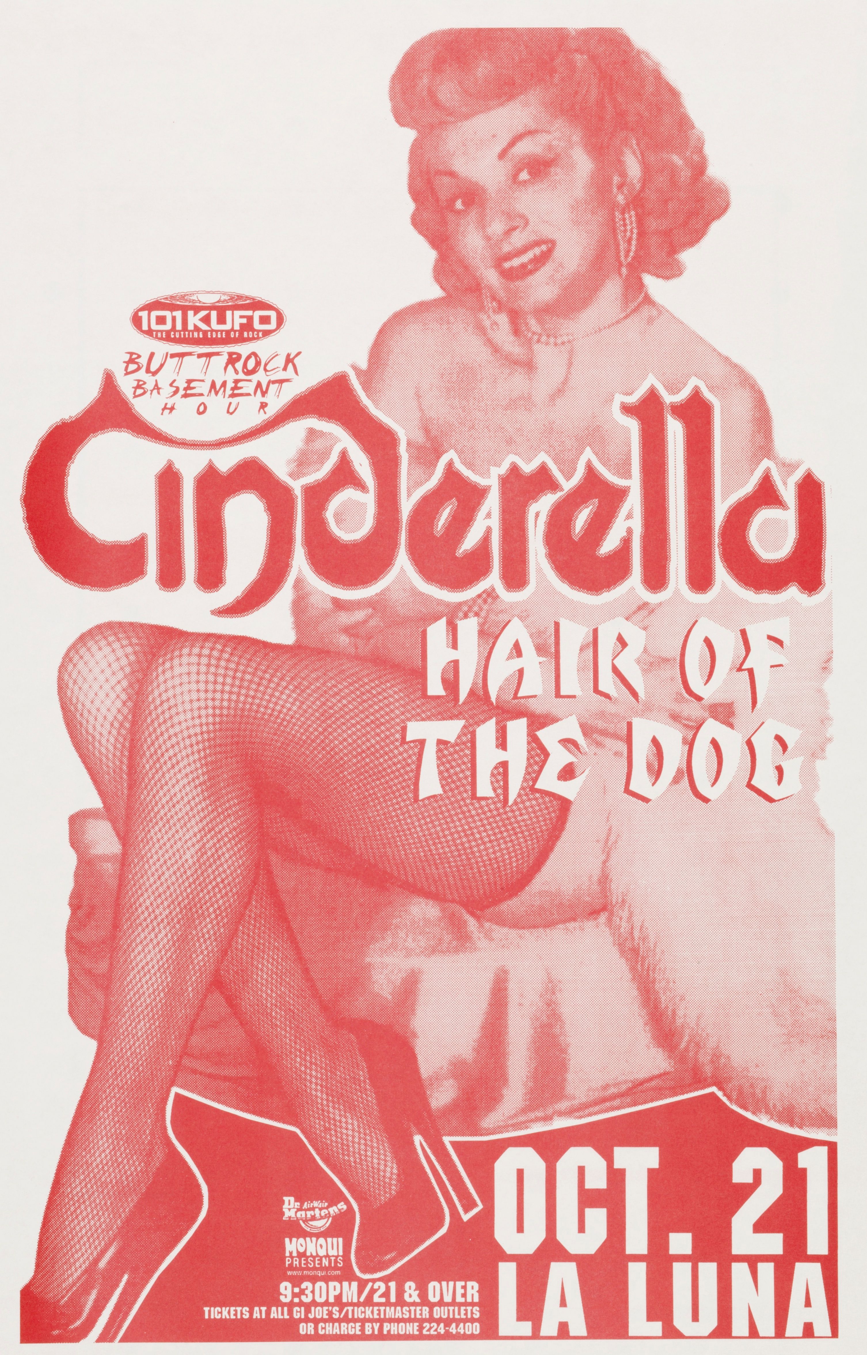 MXP-32.4 Cinderella La Luna 1998 Concert Poster
