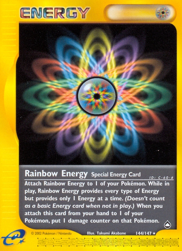 Rainbow Energy (144/147) - Aquapolis Pokémon Card