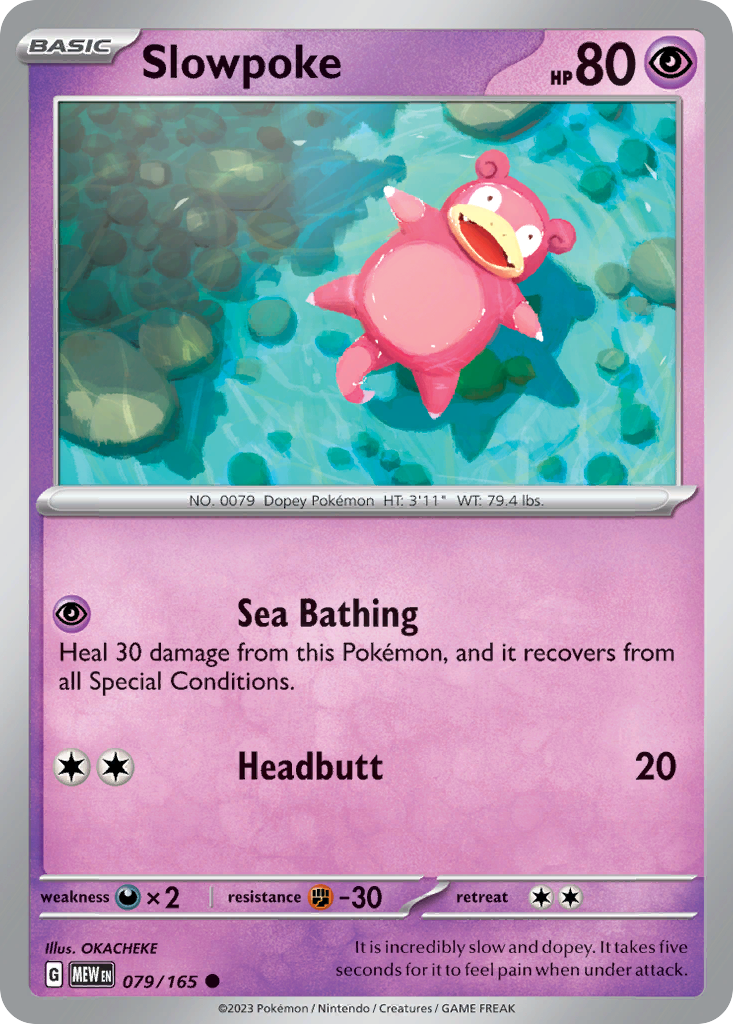 Slowpoke (79/165) - 151 Pokémon Card