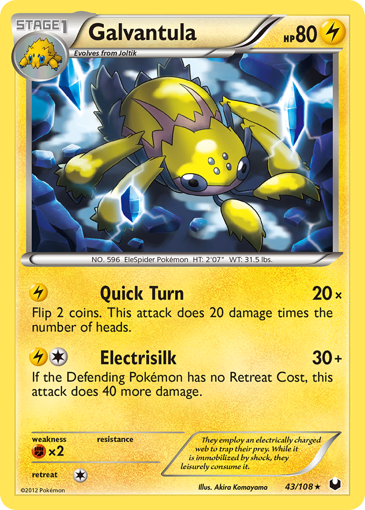 Galvantula (43/108) - Dark Explorers Pokémon Card