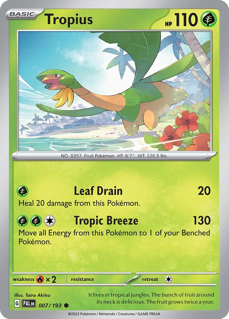 Tropius (7/193) - Paldea Evolved Pokémon Card