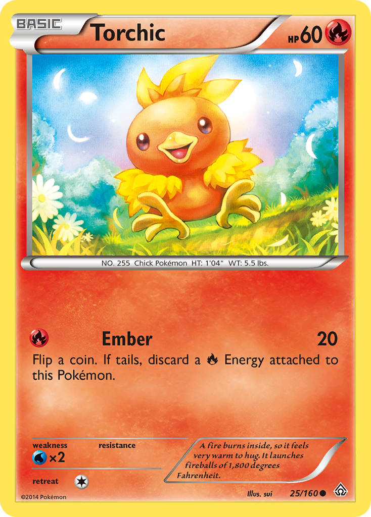 Torchic (25/160) - Primal Clash Pokémon Card