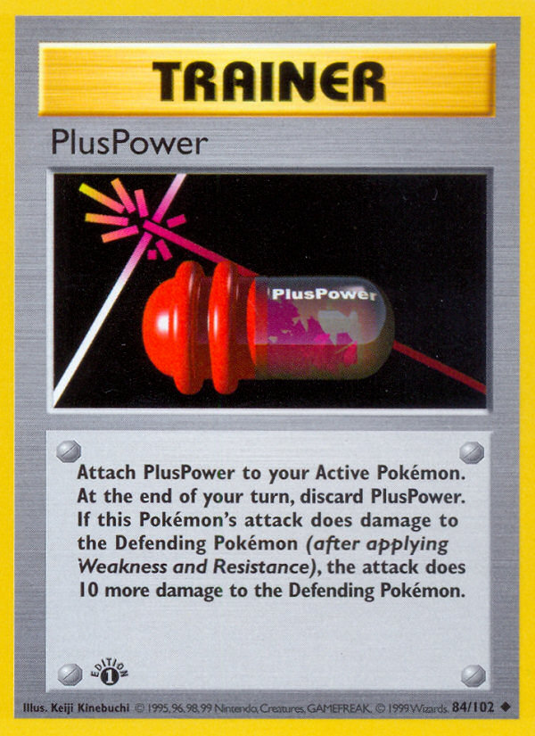 PlusPower (Trainer) (84/102) - Base (1st Edition) Pokémon Card