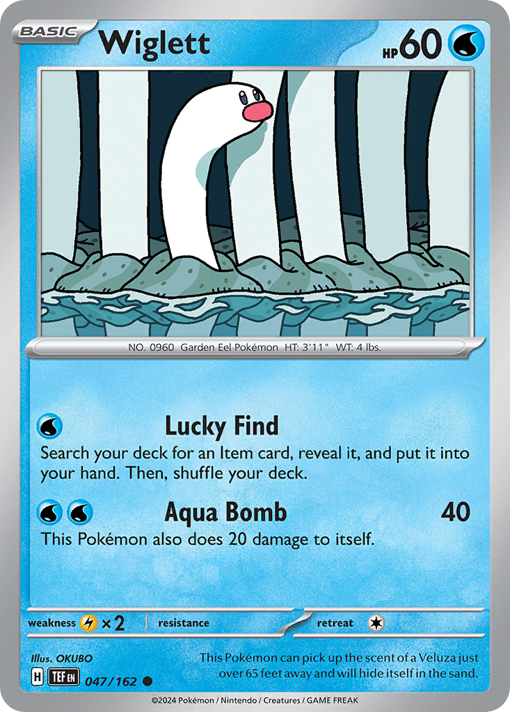 Wiglett (47/162) - Temporal Forces Pokémon Card