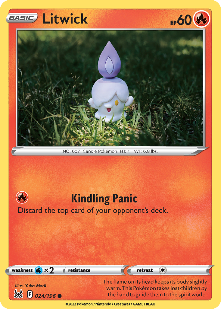 Litwick (24/196) - Lost Origin Pokémon Card