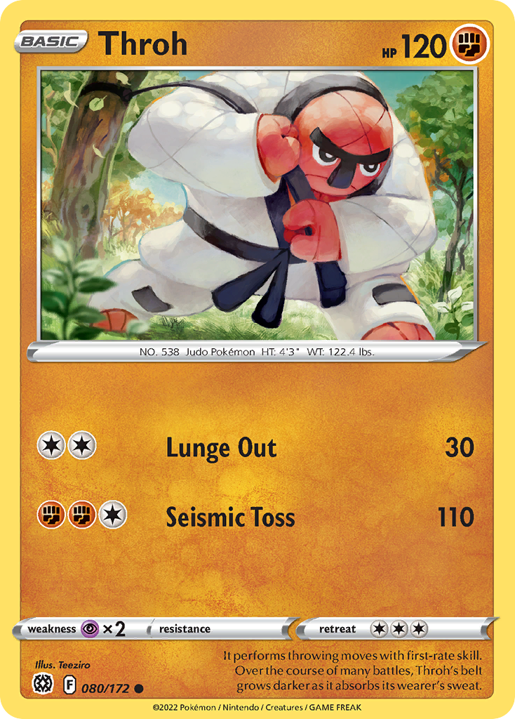 Throh (80/172) - Brilliant Stars Pokémon Card