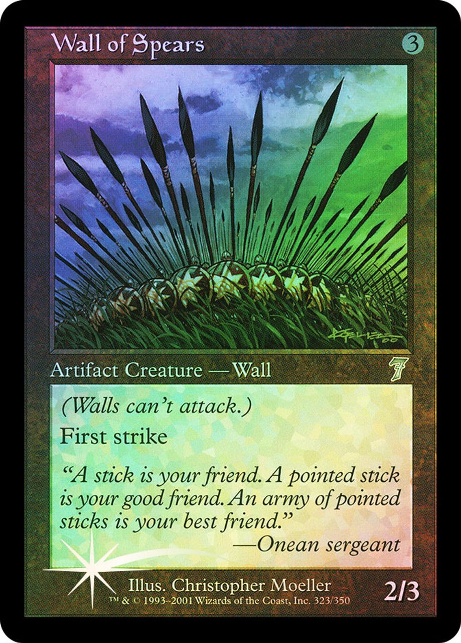 Wall of Spears (7th Edition - Foil) Trading Card