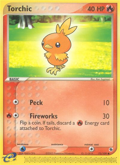 Torchic (73/109) - Ruby & Sapphire Pokémon Card