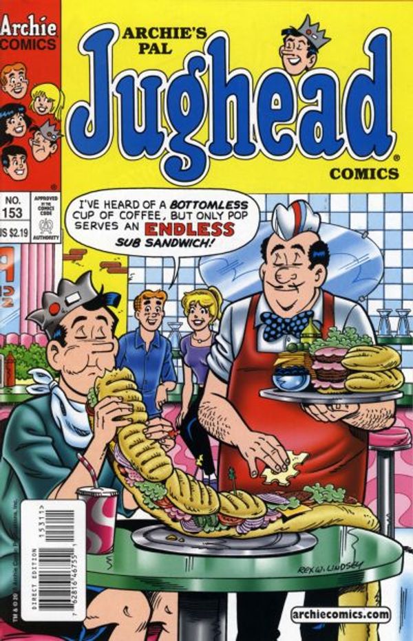 Archie's Pal Jughead Comics #153