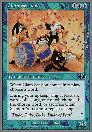 Clam Session (Unglued) Trading Card