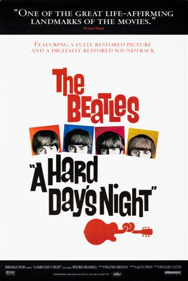 The Beatles A Hard Day's Night Film Poster 1999 Concert Poster