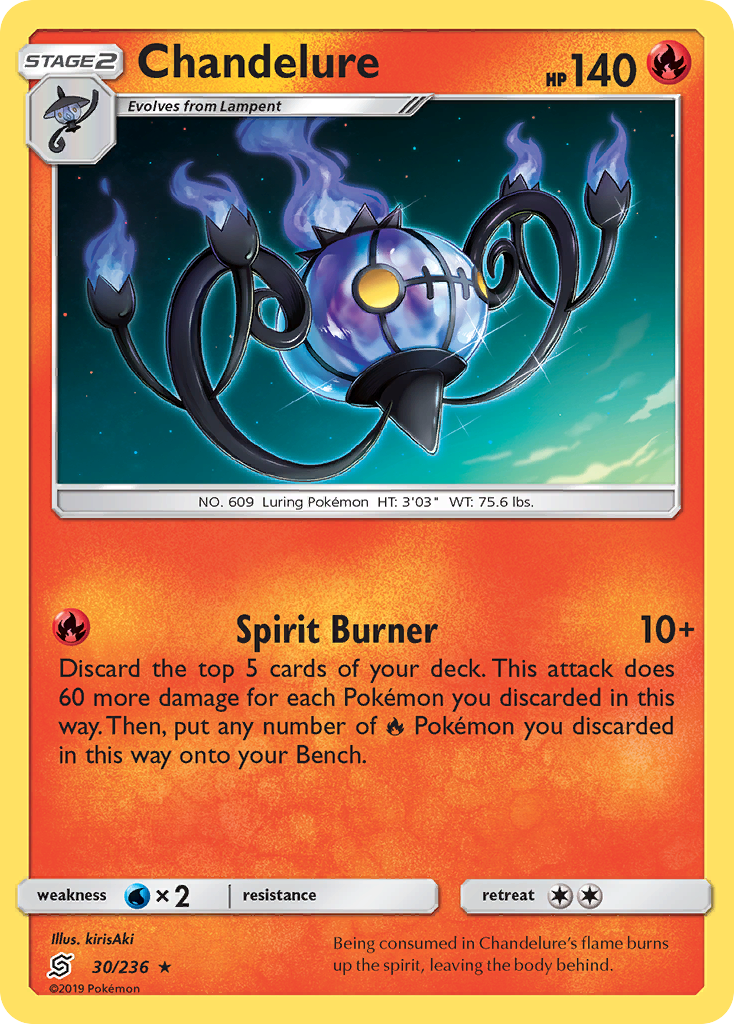 Chandelure (30/236) - Unified Minds Pokémon Card