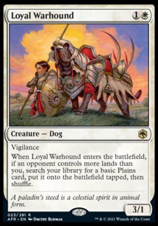 Loyal Warhound (Dungeons & Dragons: Adventures in the Forgotten Realms) Trading Card