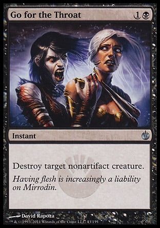 Go for the Throat (Mirrodin Besieged) Trading Card