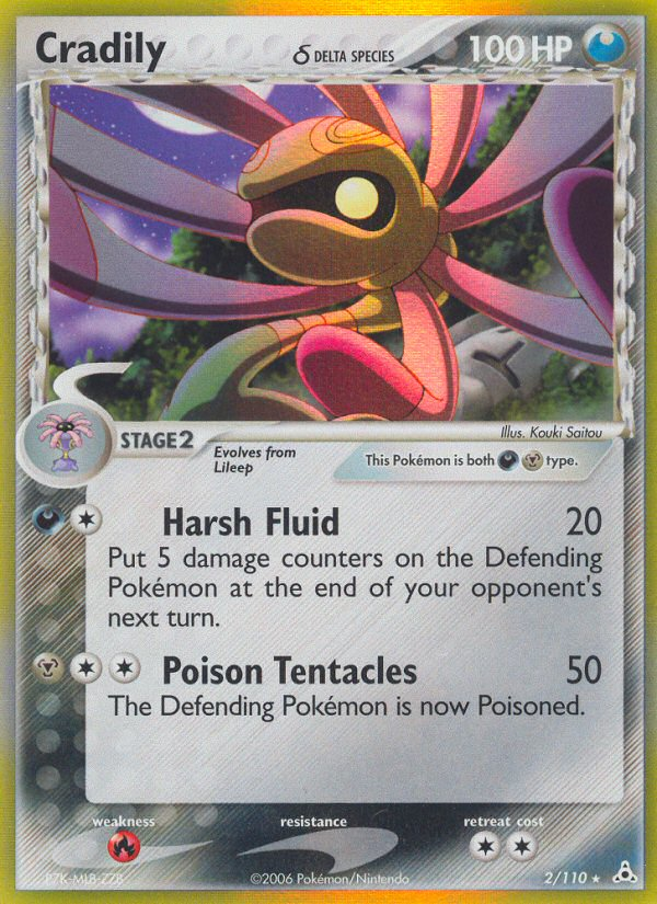 Cradily δ (2/110) - Holon Phantoms Pokémon Card