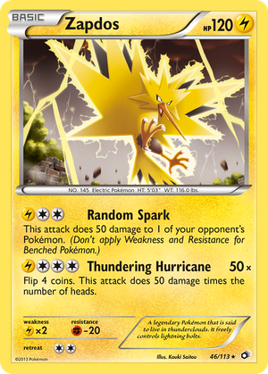 Zapdos (46/113) - Legendary Treasures