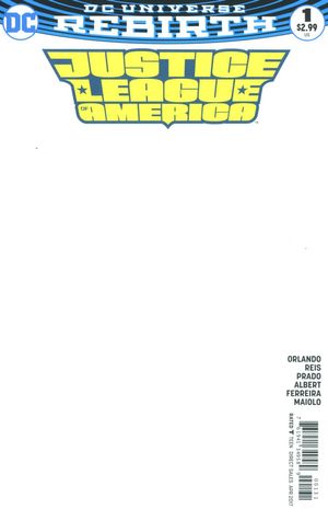 Justice League of America #1 (Blank Variant Cover)