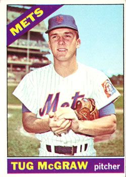Tug McGraw autographed baseball card (Philadelphia Phillies) 1980 Topps #655