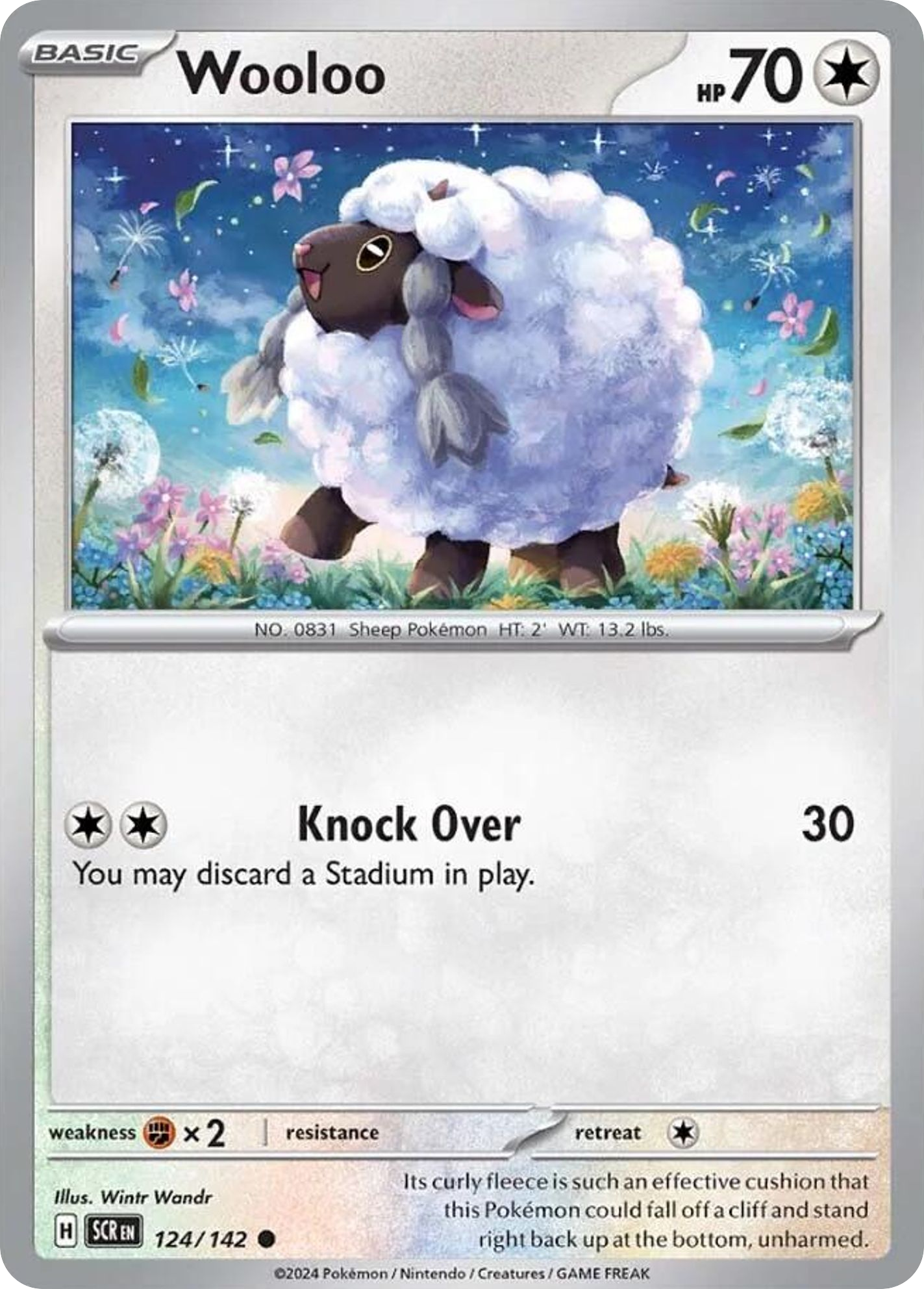 Wooloo (124/142) - Stellar Crown Pokémon Card