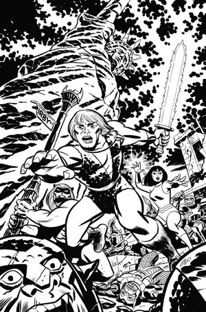 Thundarr The Barbarian #1 (Cvr P Inc 1:30 Michael Cho Line Art Virgin Variant)