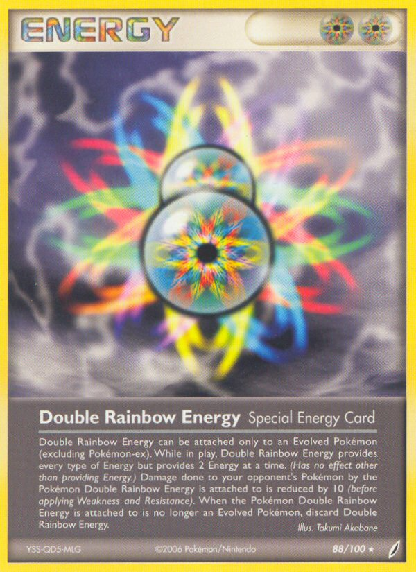 Double Rainbow Energy (88/100) - Crystal Guardians Pokémon Card