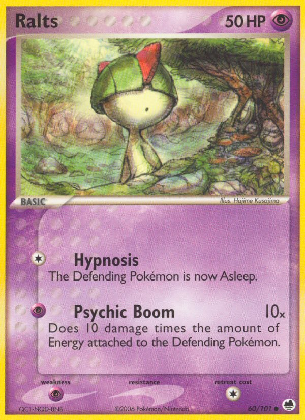 Ralts (60/101) - Dragon Frontiers Pokémon Card