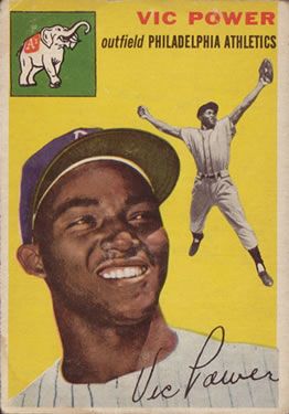 Vic Power 1954 Topps #52 Sports Card