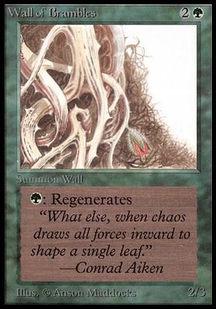 Wall of Brambles (Beta) Trading Card