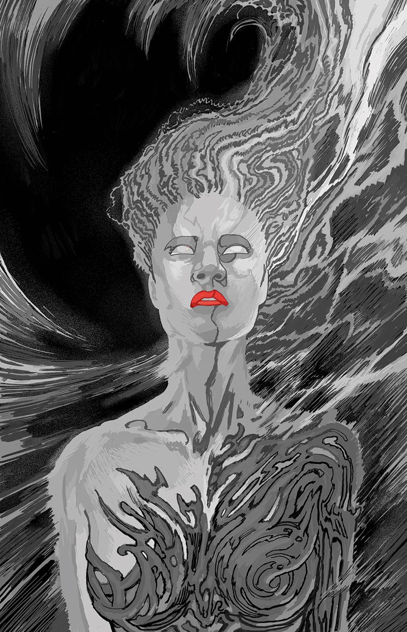 Excommunicated #4 (Cvr E Inc 1:30 Joshua Hixson B&W Full Art Variant) Comic