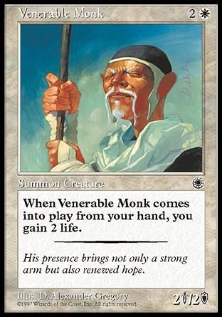 Venerable Monk (Portal) Trading Card