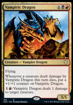 Vampiric Dragon (Innistrad Crimson Vow Commander Decks) Trading Card