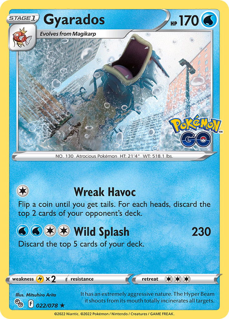 Gyarados (22/78) - Pokémon GO Pokémon Card