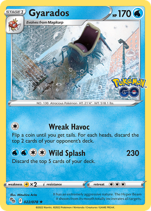 Gyarados (22/78) - Pokmon GO Value - GoCollect