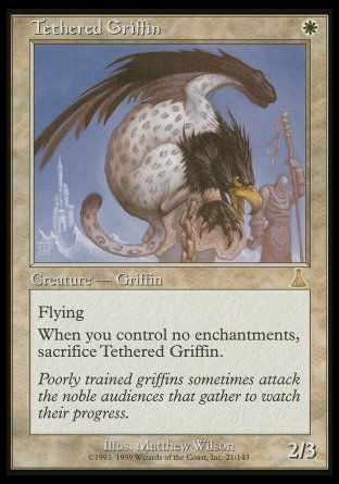 Tethered Griffin (Urza's Destiny) Trading Card