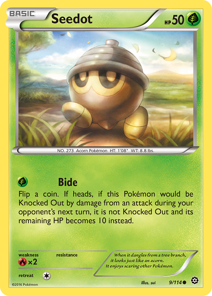 Seedot (9/114) - Steam Siege Pokémon Card