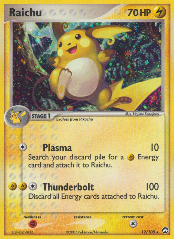 Raichu (12/108) - Power Keepers Pokémon Card