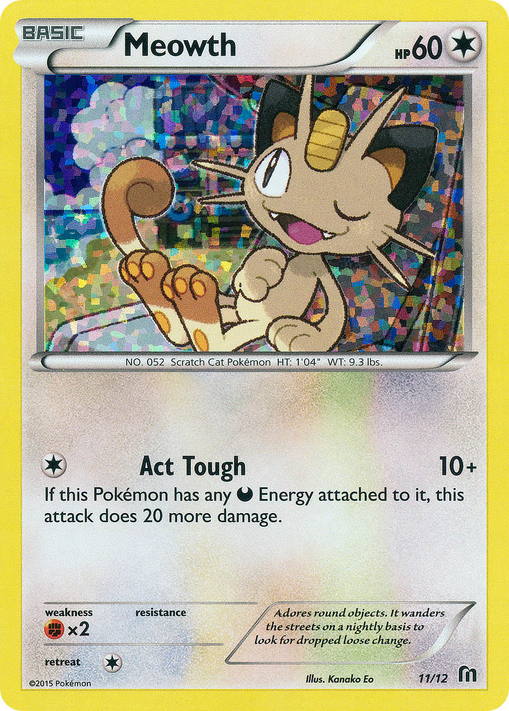 Meowth (11/12) - McDonald's Collection 2016 Pokémon Card