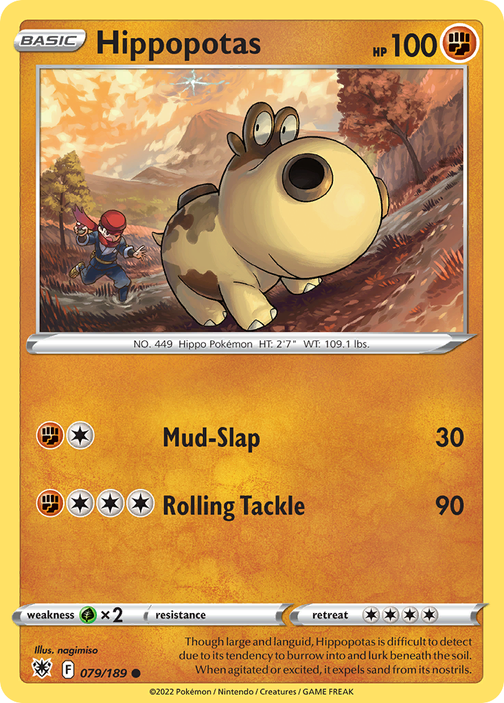 Hippopotas (79/189) - Astral Radiance Pokémon Card