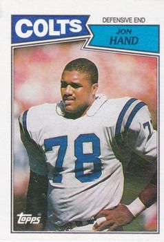 Jon Hand 1987 Topps #382 Sports Card