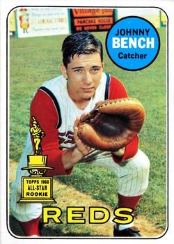 Johnny Bench 1969 Topps #95 Sports Card