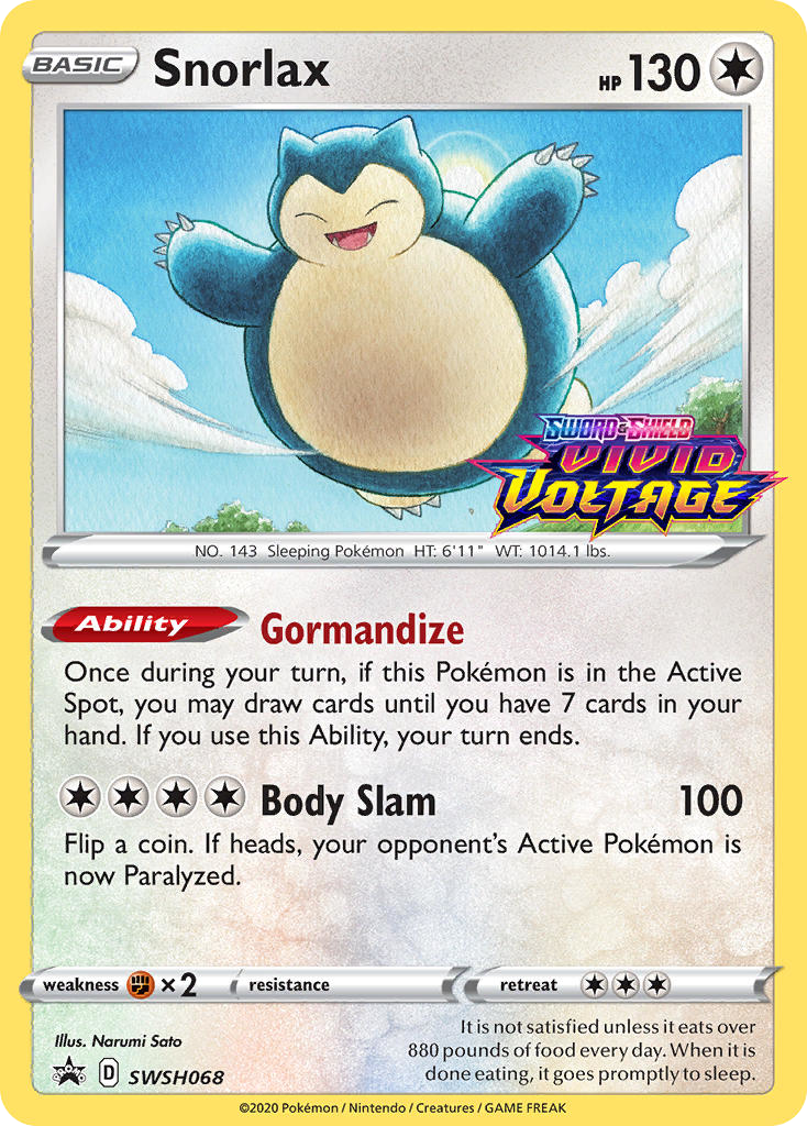 Snorlax (SWSH068) - SWSH Black Star Promos Pokémon Card