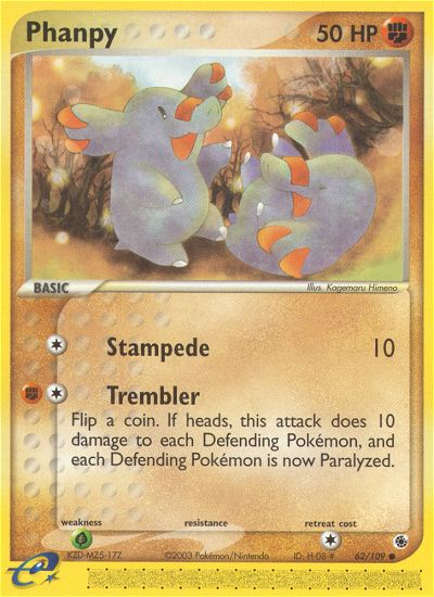 Phanpy (62/109) - Ruby & Sapphire Pokémon Card