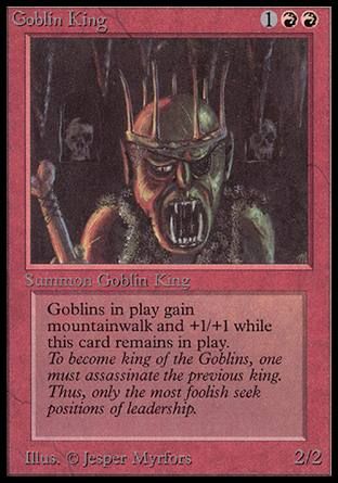 Goblin King (Beta) Trading Card