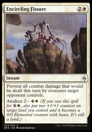 Encircling Fissure (Battle for Zendikar) Trading Card