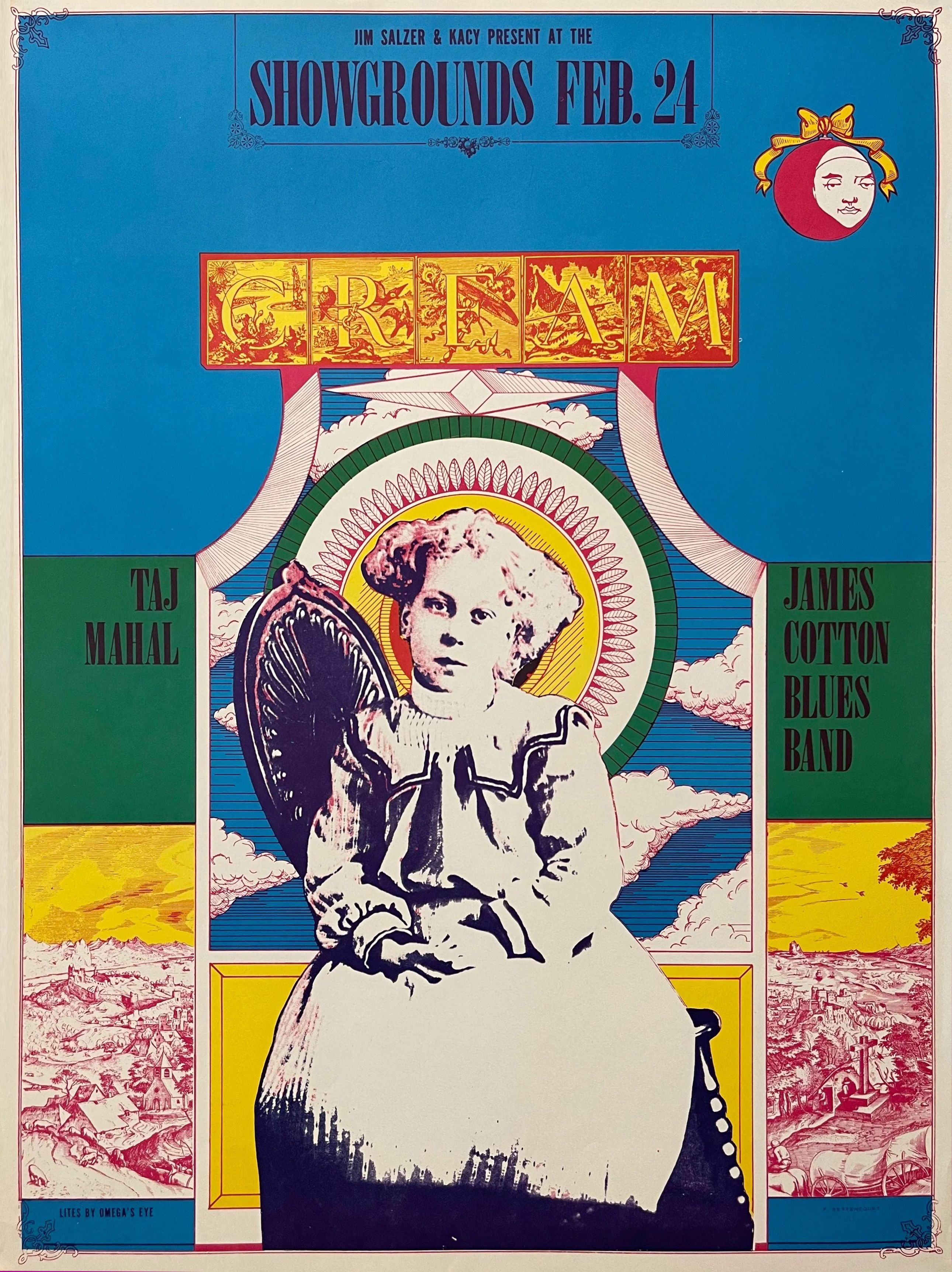 Cream Earl Warren Showgrounds 1968 Concert Poster