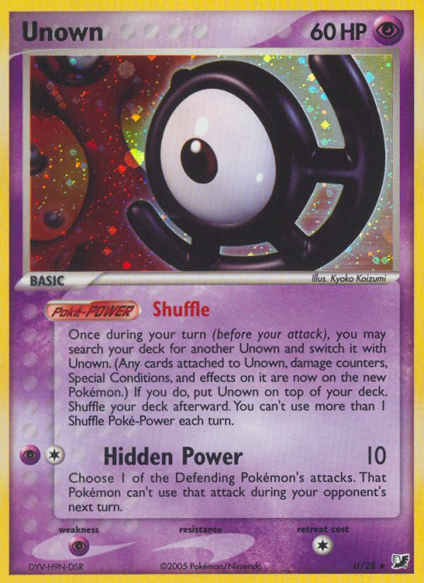 Unown (U) - Unseen Forces Pokémon Card