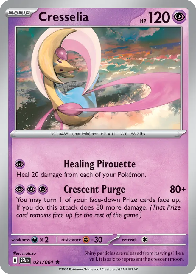 Cresselia (21/64) - Shrouded Fable Pokémon Card